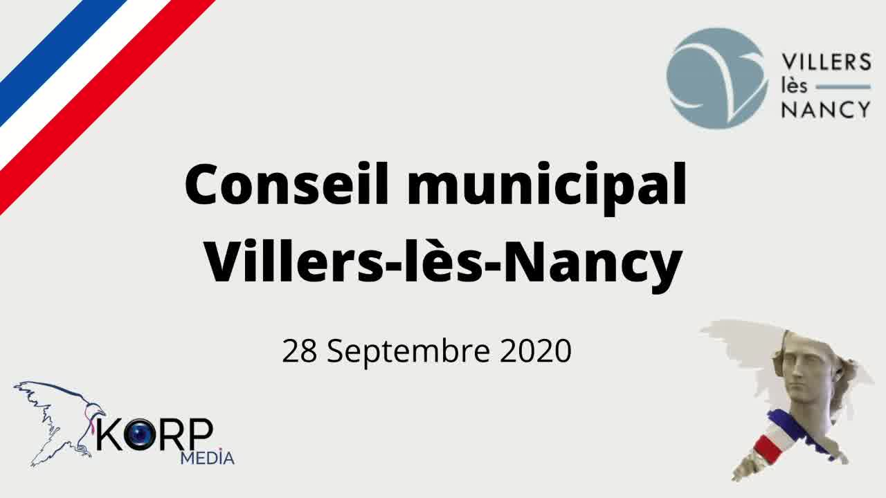 Conseil Municipal du lundi 28 septembre 2020